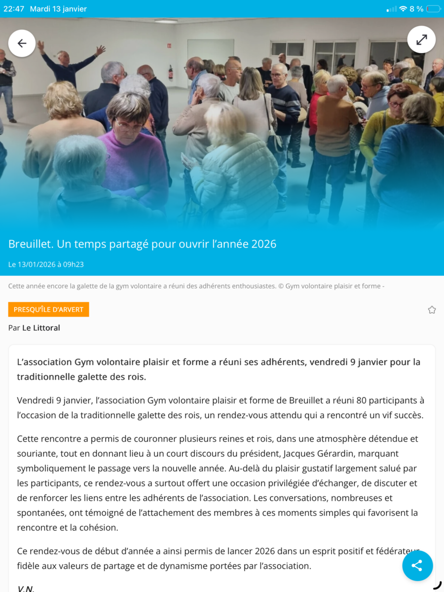 On parle de nous dans le Littoral - 13/01/2026