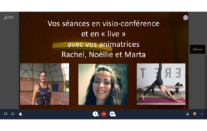 Annonce des séances de gymnastique et pilâtes en visioconférence