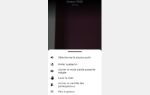 Cliquer sur "plus d'options" pour activer ou quitter le mode mosaïque