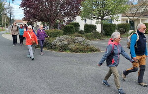 ici l'équipe de la marche rapide 5 à 5,5 km/h sur 8 à 10 km que je rejoins dès mercredi prochain.
