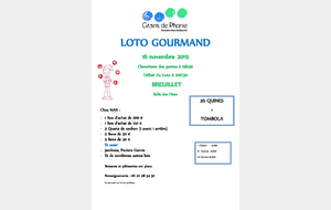 Loto gourmand organisé par Grains de Phonie