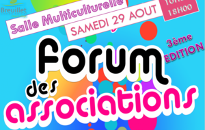 Forum des associations 2020 - 29 août de 10h à 18h