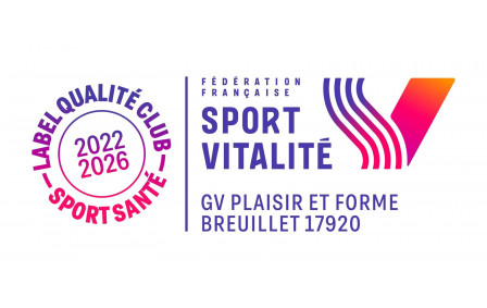 logo Sport Vitalité - GV Plaisir et Forme Breuillet Label qualité club
version 2022-2026
