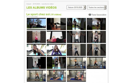 &quot;Le sport chez soi&quot; - 19 vidéos disponibles !!!