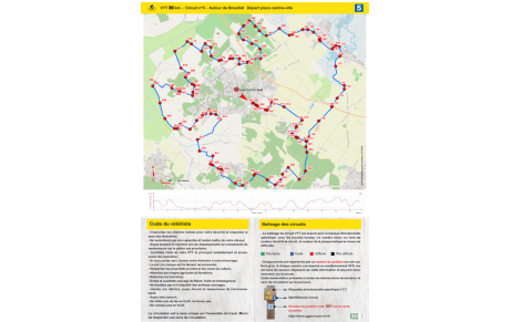 Un parcours VTT au départ de Breuillet
