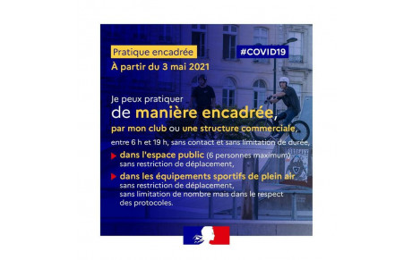 Décisions sanitaires du 03/05/2021 pour les pratiques sportives