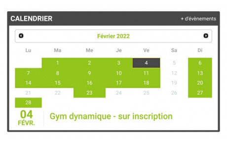 Cours de gym maintenus du 14 au 18 fevrier 2022
