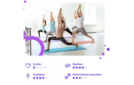 A partir du mardi 05/04, un nouveau cours de gymnastique vous est proposé le mardi soir de 19h45 à 20h45