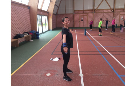 Cours de gymnastique pendant l'été