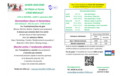 Lancement de la saison 2025/2026