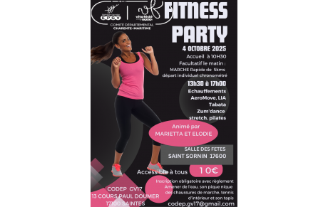 Rencontre Fitness party organisée par le CODEP 17