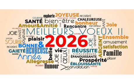 Tous nos meilleurs voeux pour 2026