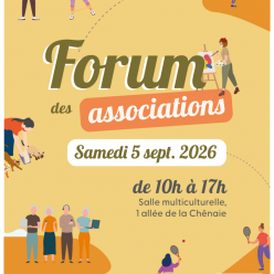 Forum des associations 05 septembre 2026 de 10h à 17h