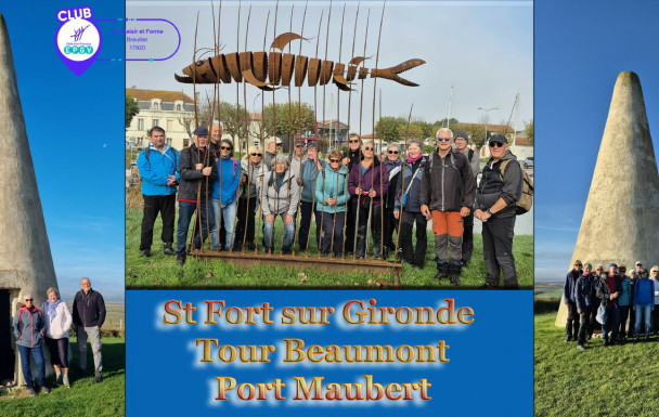 marche du 09/11/2015 - St Fort sur Gironde - Tour de Beaumont - Port Maubert
